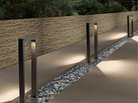 10 x tuinlamp – 60 cm – 7w led – 3000k warm wit – ip54 – zwart – sla-01 - afbeelding 5 van  5