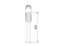 10 x wakiki 50 buiten lamp zwart - afbeelding 6 van  9