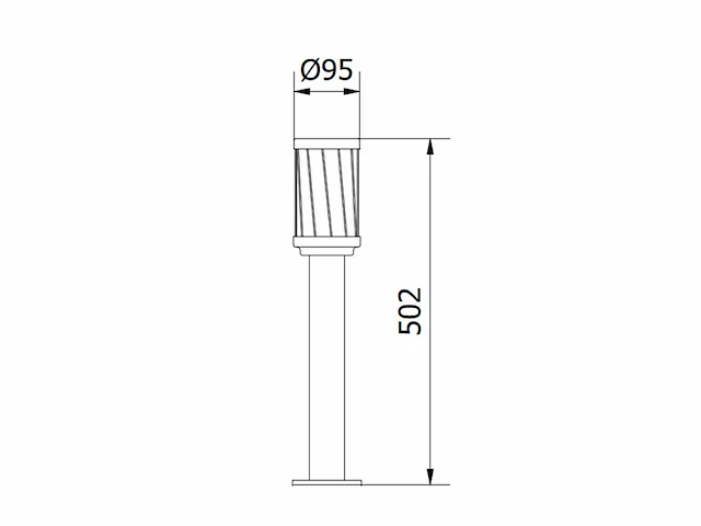 10 x wakiki 50 buiten lamp zwart - afbeelding 2 van  9