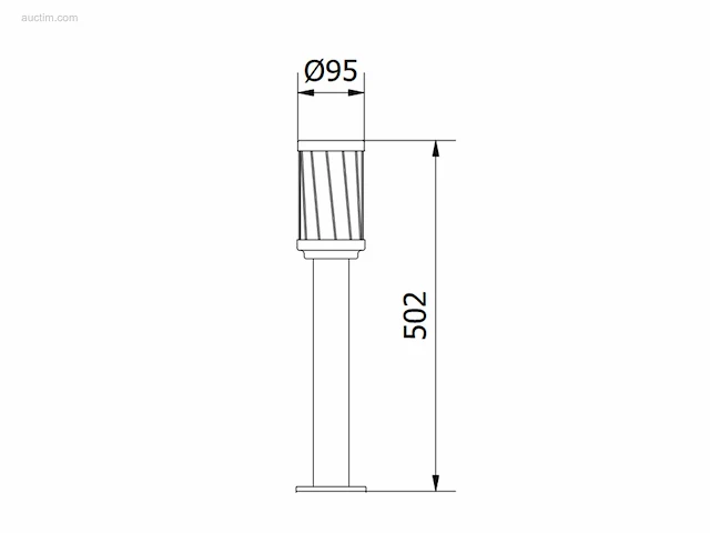 10 x wakiki 50 buiten lamp zwart - afbeelding 2 van  9