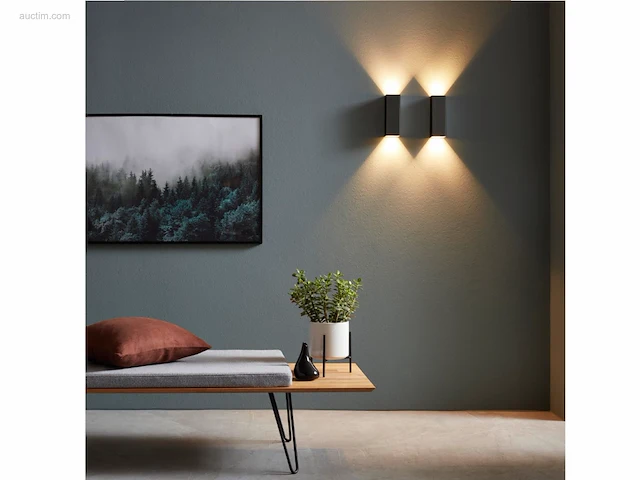 10 x wallight eco 2.0 wandlampen zwart - afbeelding 3 van  8
