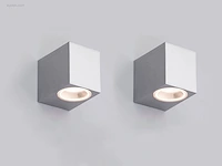 10 x wallight rvs 1.0 buitenarmatuur