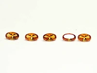 1,00 ct. ovale vorm mandarijne kleur citrien-edelsteen