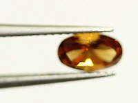 1,00 ct. ovale vorm mandarijne kleur citrien-edelsteen - afbeelding 2 van  6
