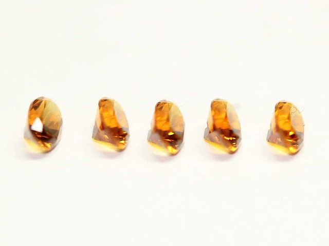 1,00 ct. ovale vorm mandarijne kleur citrien-edelsteen - afbeelding 3 van  6