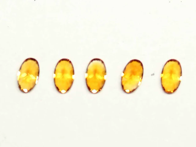 1,00 ct. ovale vorm mandarijne kleur citrien-edelsteen - afbeelding 5 van  6