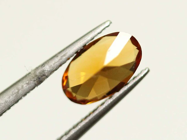1,00 ct. ovale vorm mandarijne kleur citrien-edelsteen - afbeelding 6 van  6