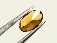 1,00 ct. ovale vorm mandarijne kleur citrien-edelsteen - afbeelding 6 van  6