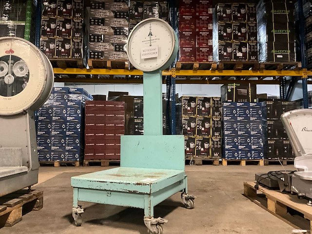 100 kg verrijdbare weegschaal - afbeelding 1 van  4