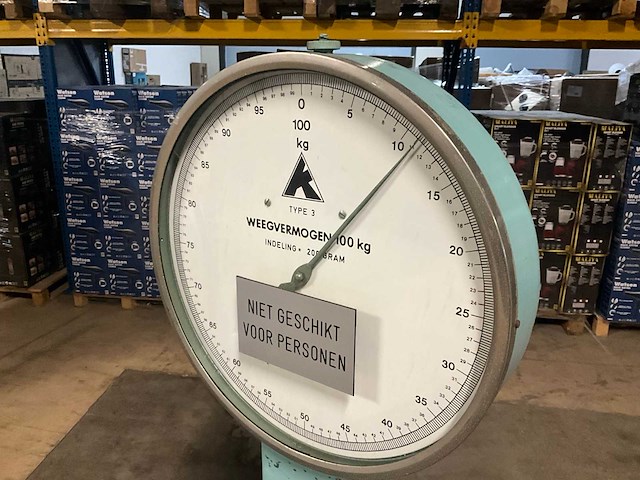 100 kg verrijdbare weegschaal - afbeelding 3 van  4