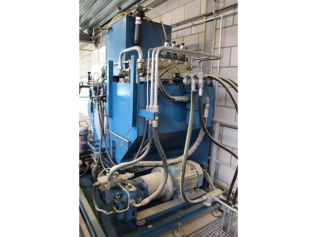 100 tons pers met persoppervlakte 900 x 3000 mm met rexroth hyag31/2000 hydraulische persunit - afbeelding 5 van  16