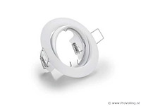 100 x downlight fitting – draaibaar – gu10 – wit – ip20 - afbeelding 2 van  5