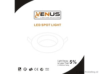 100 x downlight fitting – draaibaar – gu10 – zilver – ip20 - afbeelding 5 van  5