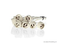 100 x downlight fitting – draaibaar – gu10 – zilver – ip20 - afbeelding 3 van  5