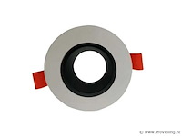 100 x downlight fitting – draaibaar – gu10 – zwart/wit – ip20 - afbeelding 3 van  5