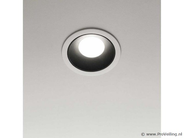 100 x downlight fitting – gu10 – zwart/wit – ip20 - afbeelding 1 van  4
