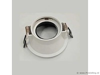 100 x downlight fitting – gu10 – zwart/wit – ip20 - afbeelding 3 van  4