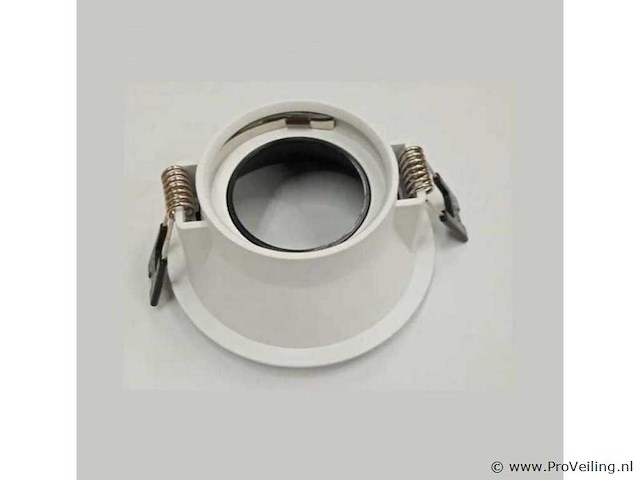 100 x downlight fitting – gu10 – zwart/wit – ip20 - afbeelding 3 van  4