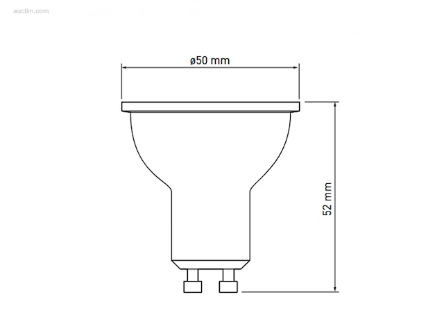 100 x gt gu10 ledlampen met lens 3000k - afbeelding 2 van  9