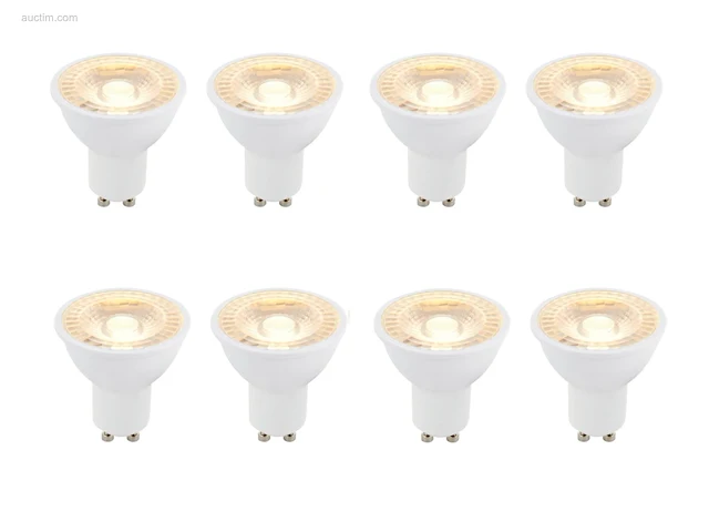 100 x gt ledlampen met lens gu10, 3000k - afbeelding 1 van  9
