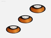 100 x gt ledlampen met lens gu10, 3000k - afbeelding 6 van  9