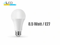 100 x led lamp opaal wit 8.5 watt a60