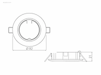 100 x solo chrome line plafond inbouwspots,... - afbeelding 2 van  5