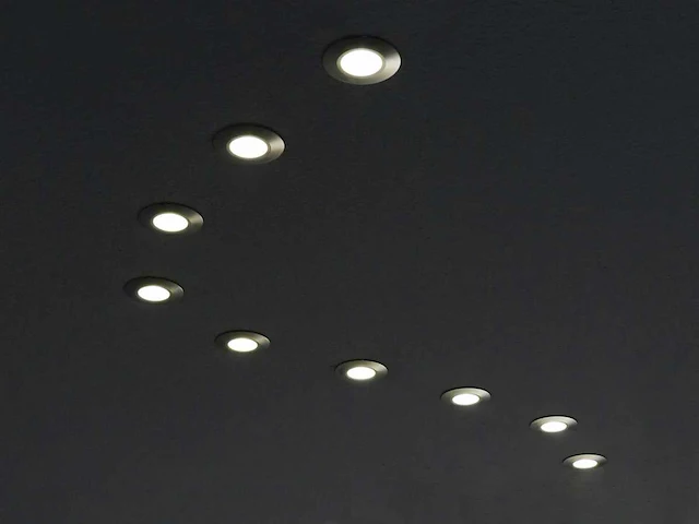 100 x solo gunmetal plafond inbouwspots, gu10 - afbeelding 1 van  7