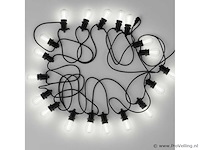 100 x st45 filament shockproof led lamp – 6000k koud wit – e27 – wit - afbeelding 4 van  5