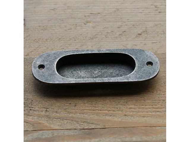 (1000x) gietijzeren komgreep - rond 12 cm - afbeelding 1 van  1