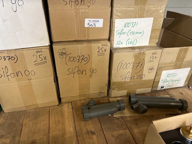 100370 (sifon go) & 100371 (sifon 150 mm) sifons diverse dozen - afbeelding 4 van  5