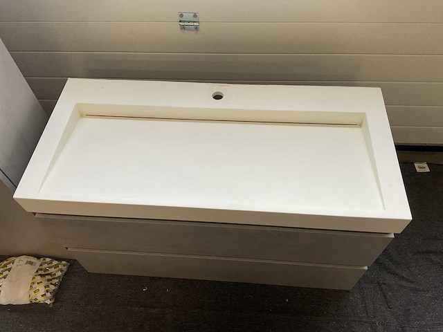 100cm badmeubelset met hangkast - afbeelding 8 van  10