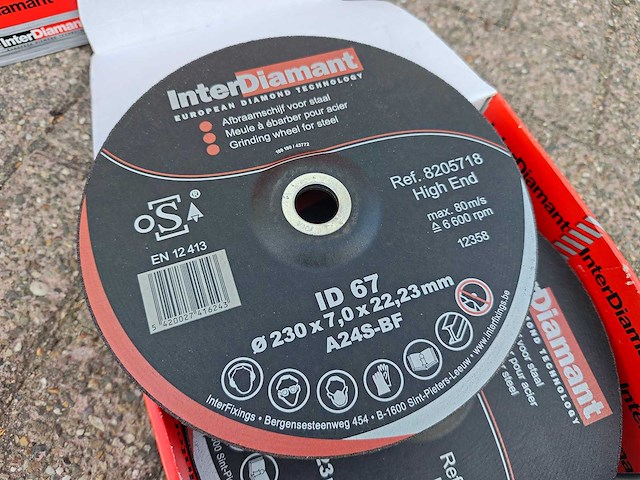 100x interdiamant - id67 - partij afbraamschijven 230mm - afbeelding 6 van  10