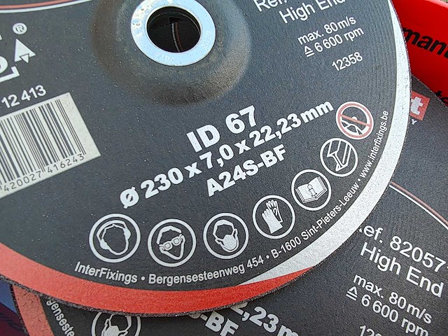 100x interdiamant - id67 - partij afbraamschijven 230mm - afbeelding 10 van  10