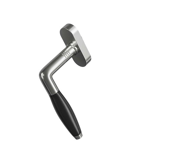 (100x) jaren ‘30 kiep / kantelraam - nikkel donker - afbeelding 1 van  1