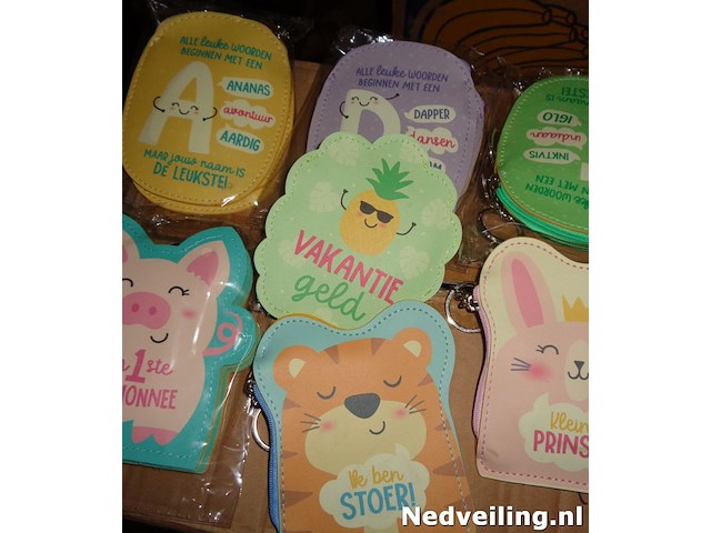 100x mix kinderportemonnees - afbeelding 1 van  3