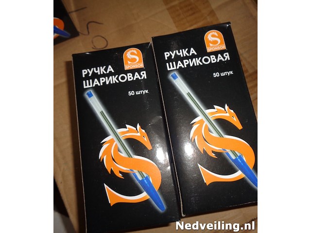 100x pen blauw - afbeelding 2 van  3