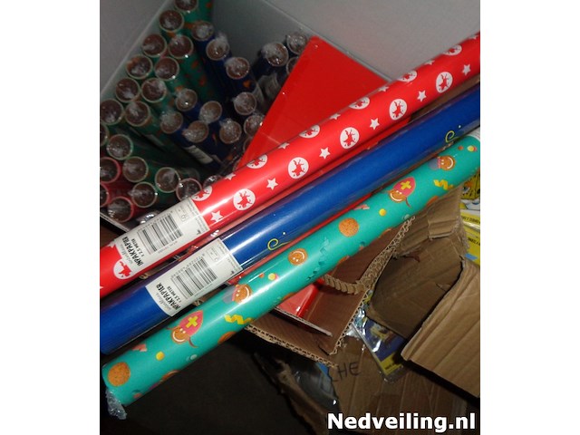 100x rol sinterklaas inpakpapier 250x46,5cm - afbeelding 1 van  3