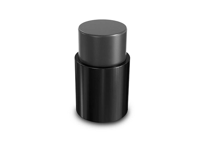 (100x) stopper - zwart - wandmontage 35 mm - afbeelding 1 van  1