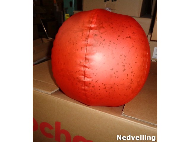 100x strandbal rood +/-23cm - afbeelding 1 van  3