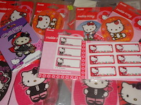 100x strijklabels hello kitty assorti - afbeelding 1 van  3