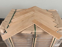 101 m2 parket eiken visgraat onbehandeld mutliplank - 540 x 90 x 14 mm - afbeelding 3 van  4