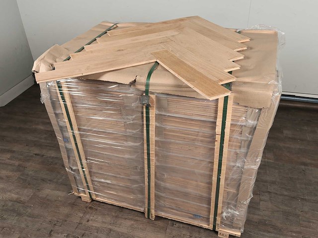 101 m2 parket eiken visgraat onbehandeld mutliplank - 540 x 90 x 14 mm - afbeelding 4 van  4