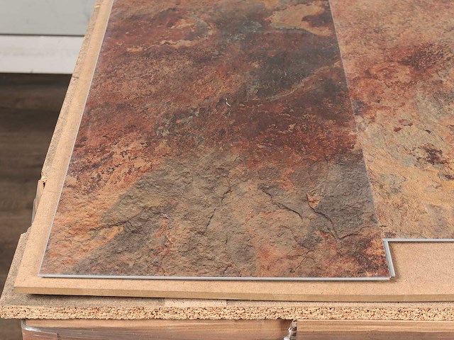 104 m2 pvc click tegel met xps onderlaag - 610 x 305 x 5 mm - afbeelding 1 van  2