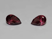 1,04ct. perenvorm roze rozenkleur rodoliet-edelsteen