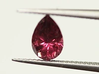 1,04ct. perenvorm roze rozenkleur rodoliet-edelsteen - afbeelding 6 van  7