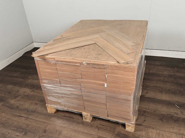 106 m2 pvc spc click vinyl visgraat - 610 x 122 x 4,5 mm - afbeelding 4 van  4