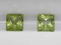 1,06ct. vierkante appelgroene peridoot-edelsteen - afbeelding 7 van  8