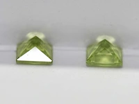 1,06ct. vierkante appelgroene peridoot-edelsteen - afbeelding 8 van  8