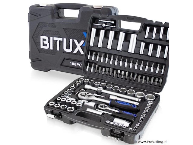 108-delige gereedschapsset inclusief koffer - afbeelding 1 van  11
